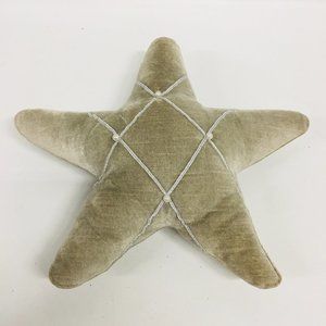 Vintage Pearl Beaded Star Pillow